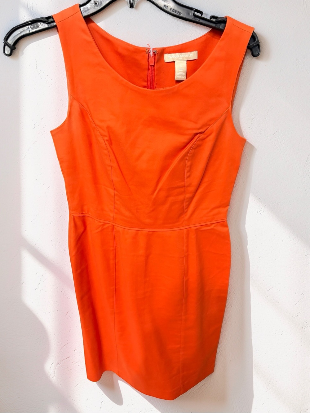 Banana Republic Orange Sleeveless Sheath Dress